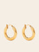 Luna Bold Dome Hoops 18K Yellow Gold