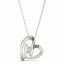 2 Stone Heart Pendant