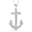 Diamond Anchor Pendant