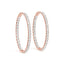 1.2 Inch 4 Prong Oval Hoop