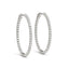 .9 Inch 4 Prong Oval Hoop