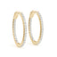1 Inch 2 Prong Oval Hoop