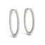1.2 Inch Lucida Oval Hoop