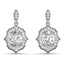Scalloped Ov Halo Earrings