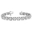 In Line Xo 4 Stone Bracelet