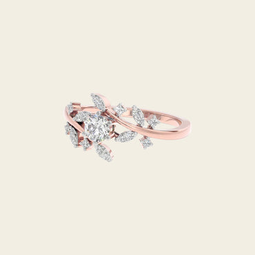 Celeste Diamond Orbit Ring 1.50ctw Rose Gold
