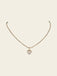 Pavé Heart Pendant Necklace 14K Yellow Gold