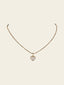 Pavé Heart Pendant Necklace 14K Yellow Gold