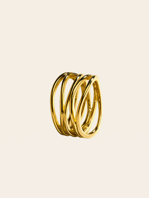 The Diana Interlaced Band in 2.90ctw Yellow Gold
