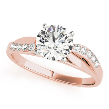 14k Rose Gold Bypass Engagement Rings