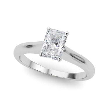 14k White Gold Solitaire Engagement Rings