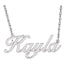 Script Nameplate Necklace