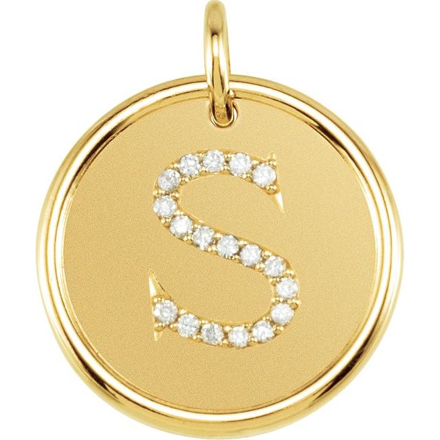 Diamond Initial Pendant