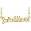 Couple Script Nameplate Necklace