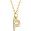 Petitie Initial Necklace with chain