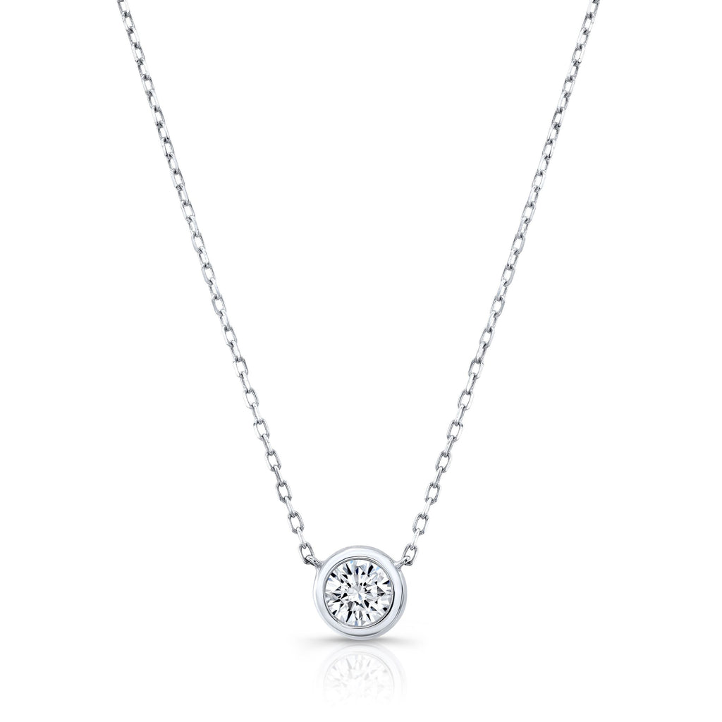 Diamond Bezel Necklace