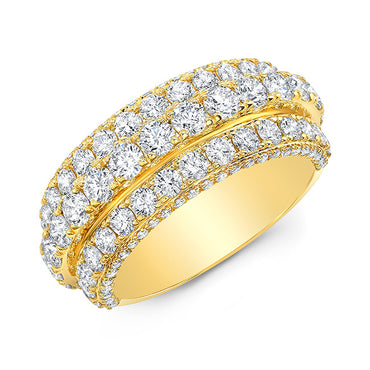 5 Row Diamond Ring