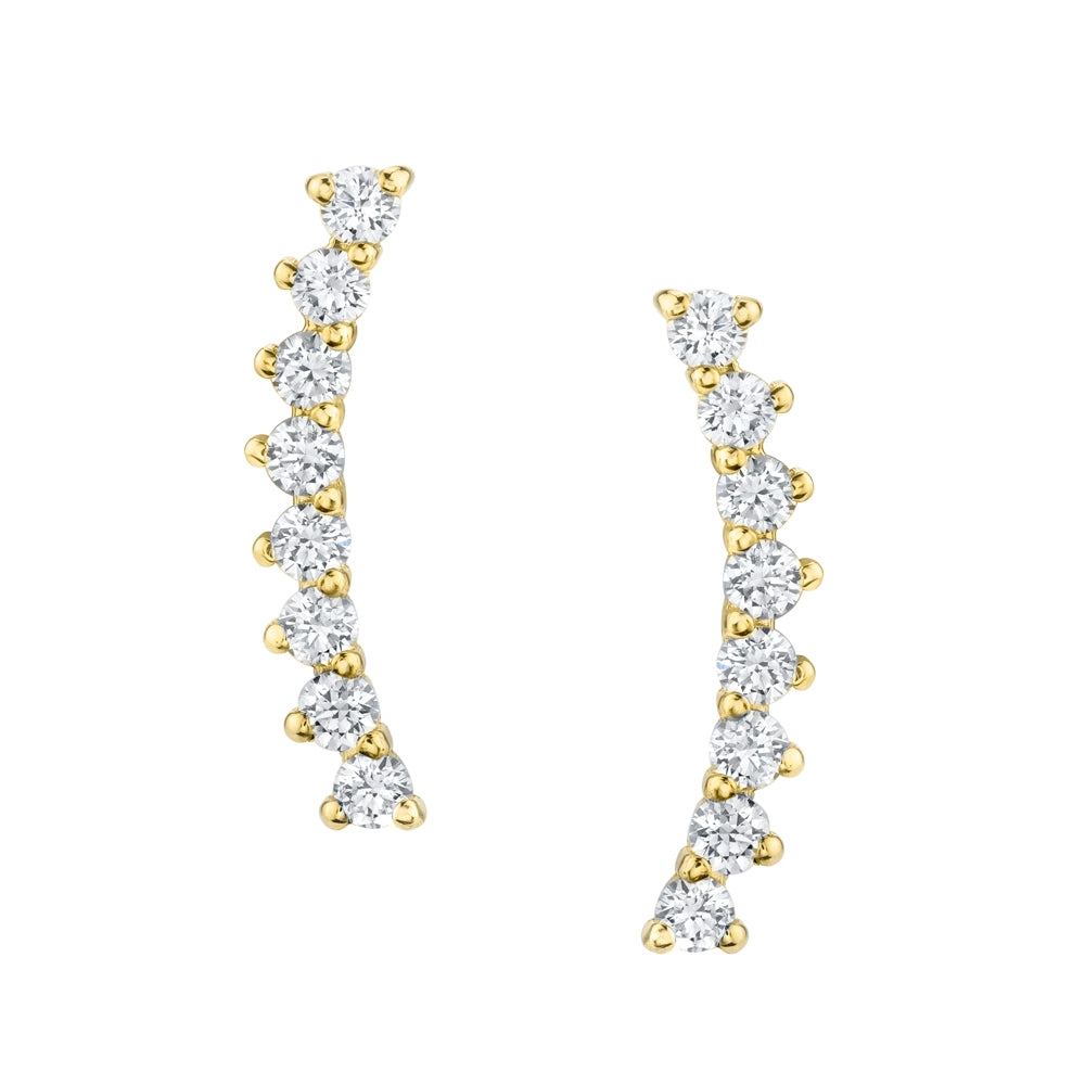 Upward Diamond Earrings