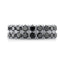 Double Row Black Diamond Ring