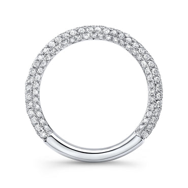 5 Row Pave Diamond Band