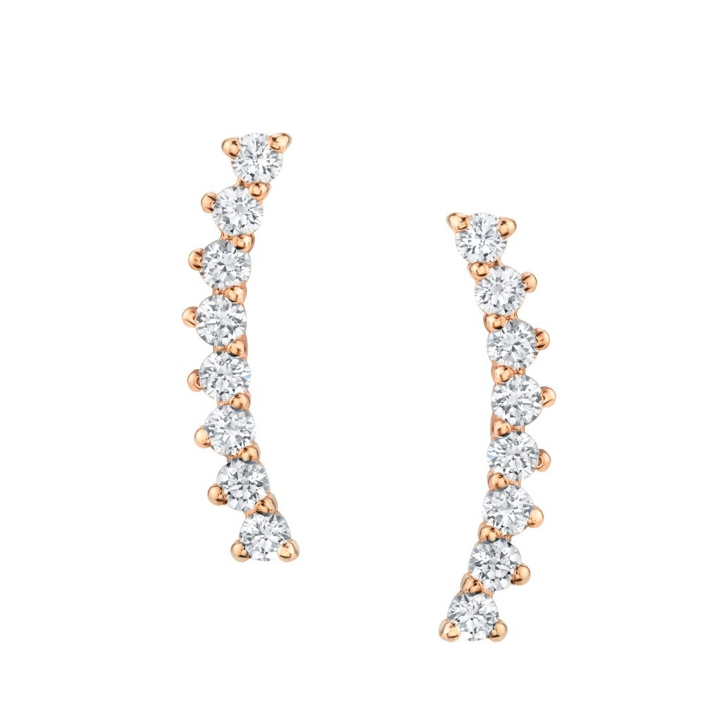 Upward Diamond Earrings