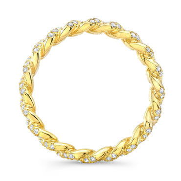 Diamond Cuban Link Eternity Ring