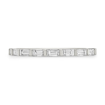 Diamond Baguette Line Band