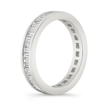Channel Set Diamond Baguette Eternity Ring