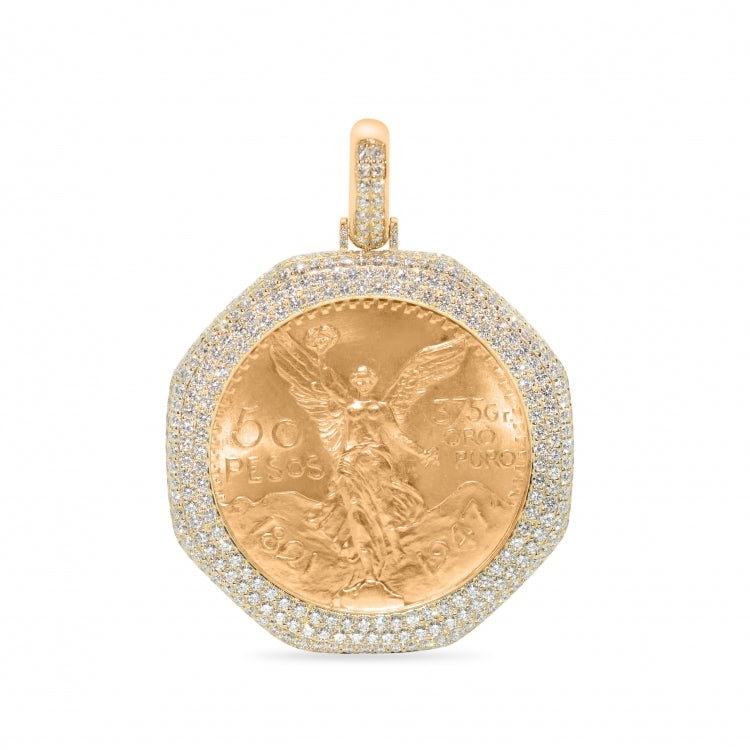 Diamond Coin Pendant